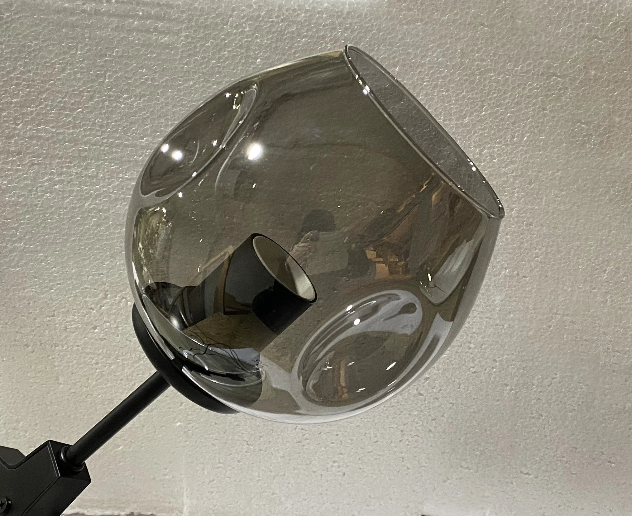 Hanglamp Graham 6L Zwart Frame - 3 glas keuzes - ledlampen inclusief by LightDesign