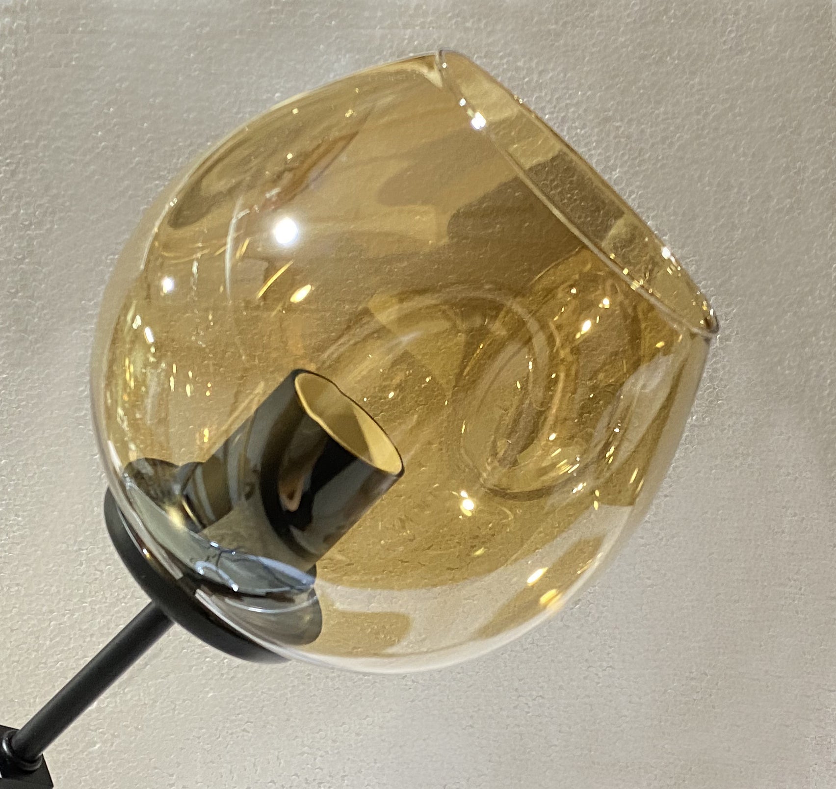 Hanglamp Graham 8L Zwart Frame - 3 glas keuzes - ledlampen inclusief - depauwwonen