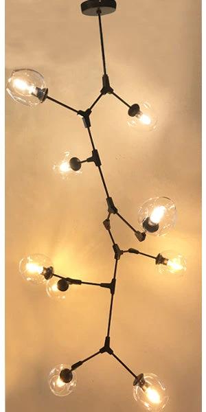 Hanglamp Jonah 9L Zwart Frame by LightDesign