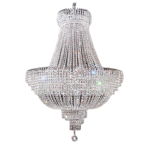 Kroonluchter Catharina chroom in meerdere maten by LightDesign