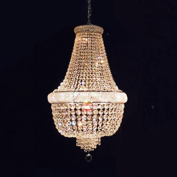 Kroonluchter Margaretha goud in 4 diameters by LightDesign