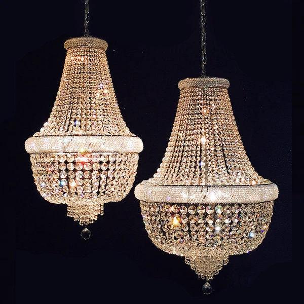Kroonluchter Margaretha goud in 4 diameters by LightDesign