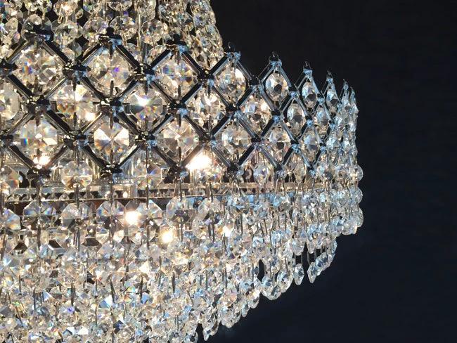 Kroonluchter Adriana chroom in 4 maten by LightDesign