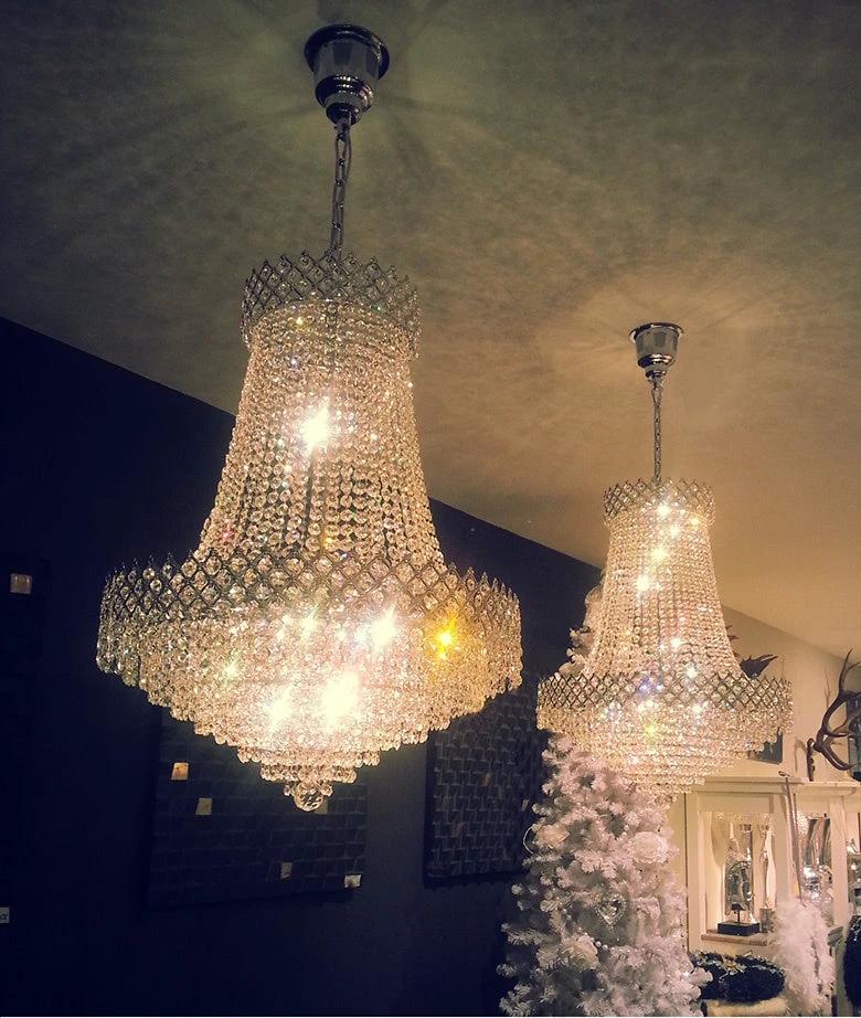 Kroonluchter Adriana chroom in 4 maten by LightDesign