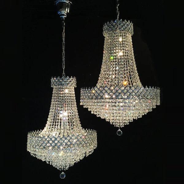 Kroonluchter Adriana chroom in 4 maten by LightDesign