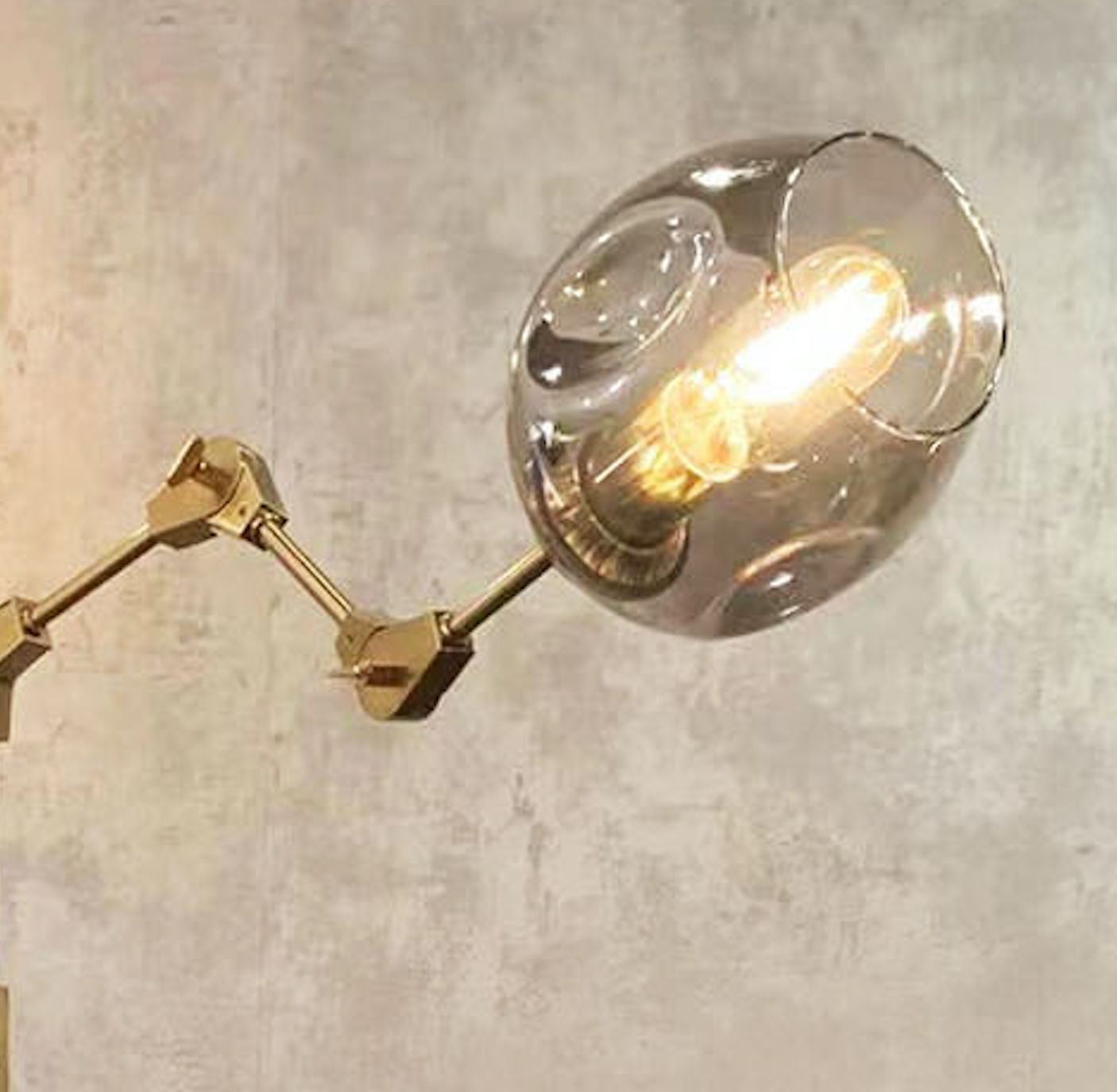 Tafellamp Graham 2L Messing frame - 3 kleuren glas - ledlampen inclusief - depauwwonen