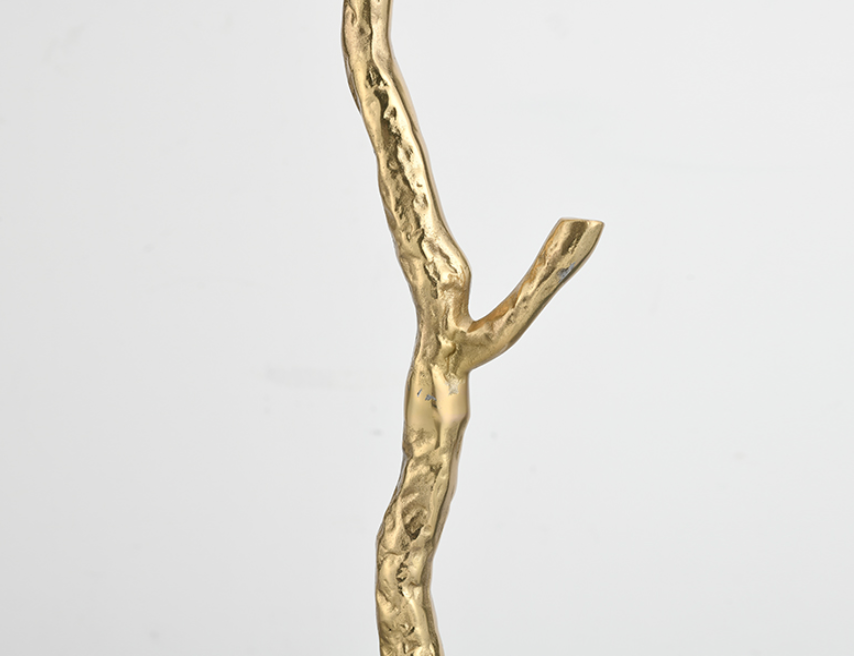 Vloerlamp Ostrich Feather Copper - Camel - ledlampen inclusief - depauwwonen