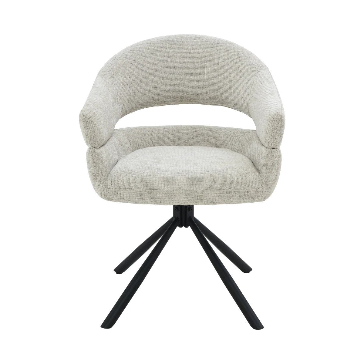 Draai-eetkamerstoel Linn Toffee (set van 2) by Livingfurn