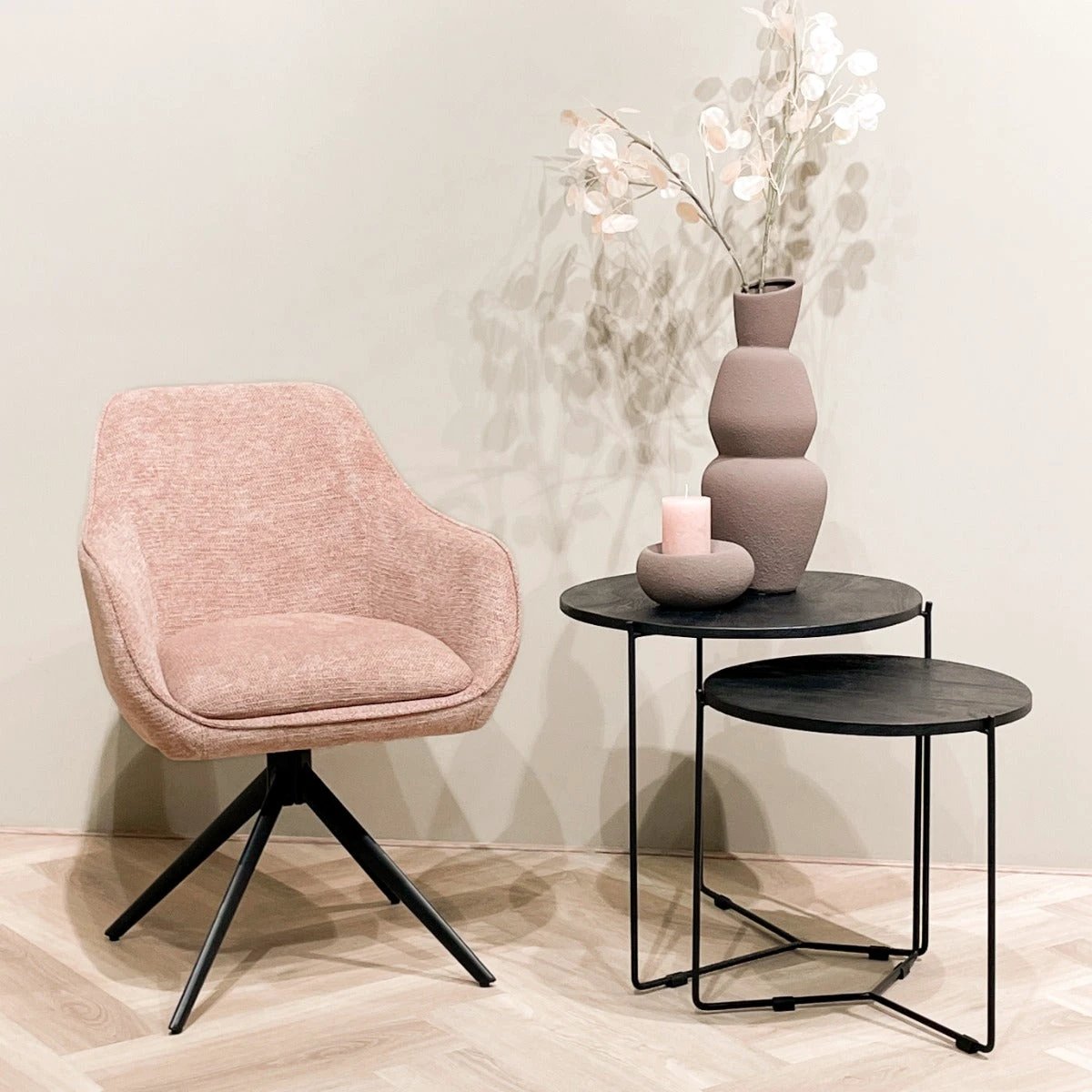 Draai-eetkamerstoel Thomas Brique (set van 2) by Livingfurn