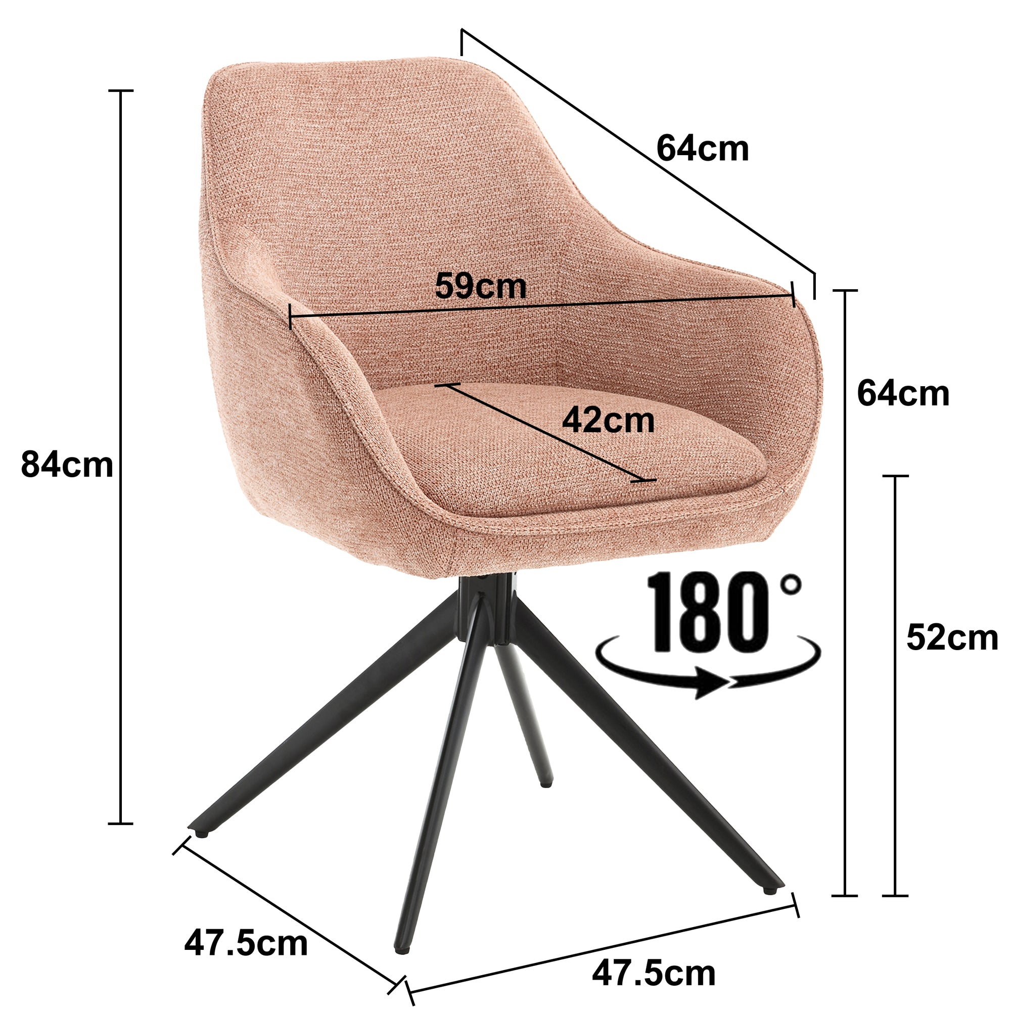 Draai-eetkamerstoel Thomas Brique (set van 2) - depauwwonen