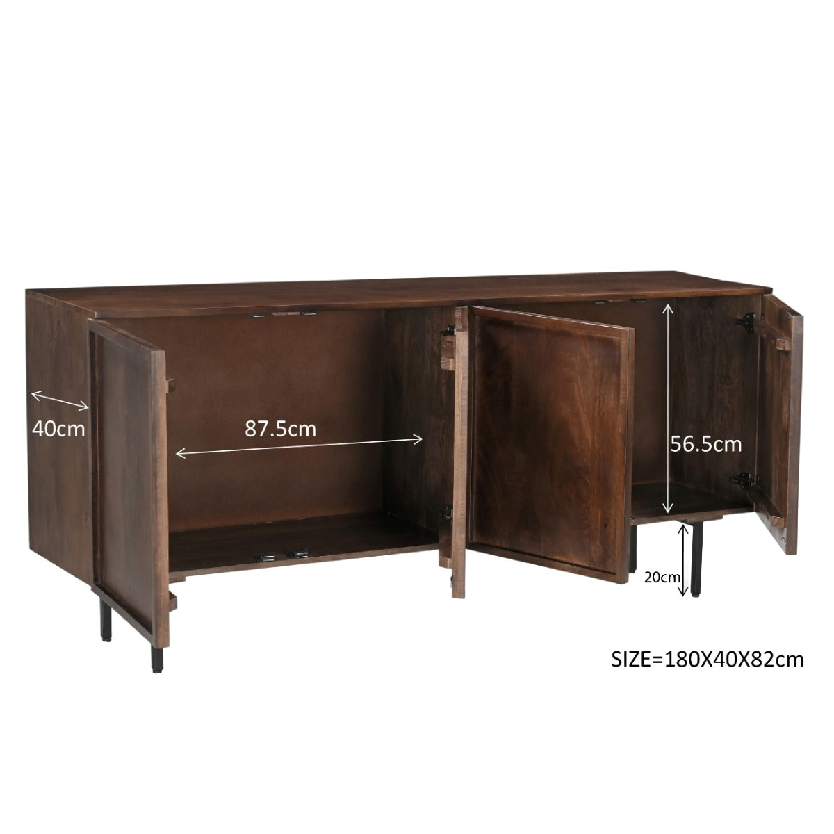 Dressoir Elan Brown 180cm - depauwwonen