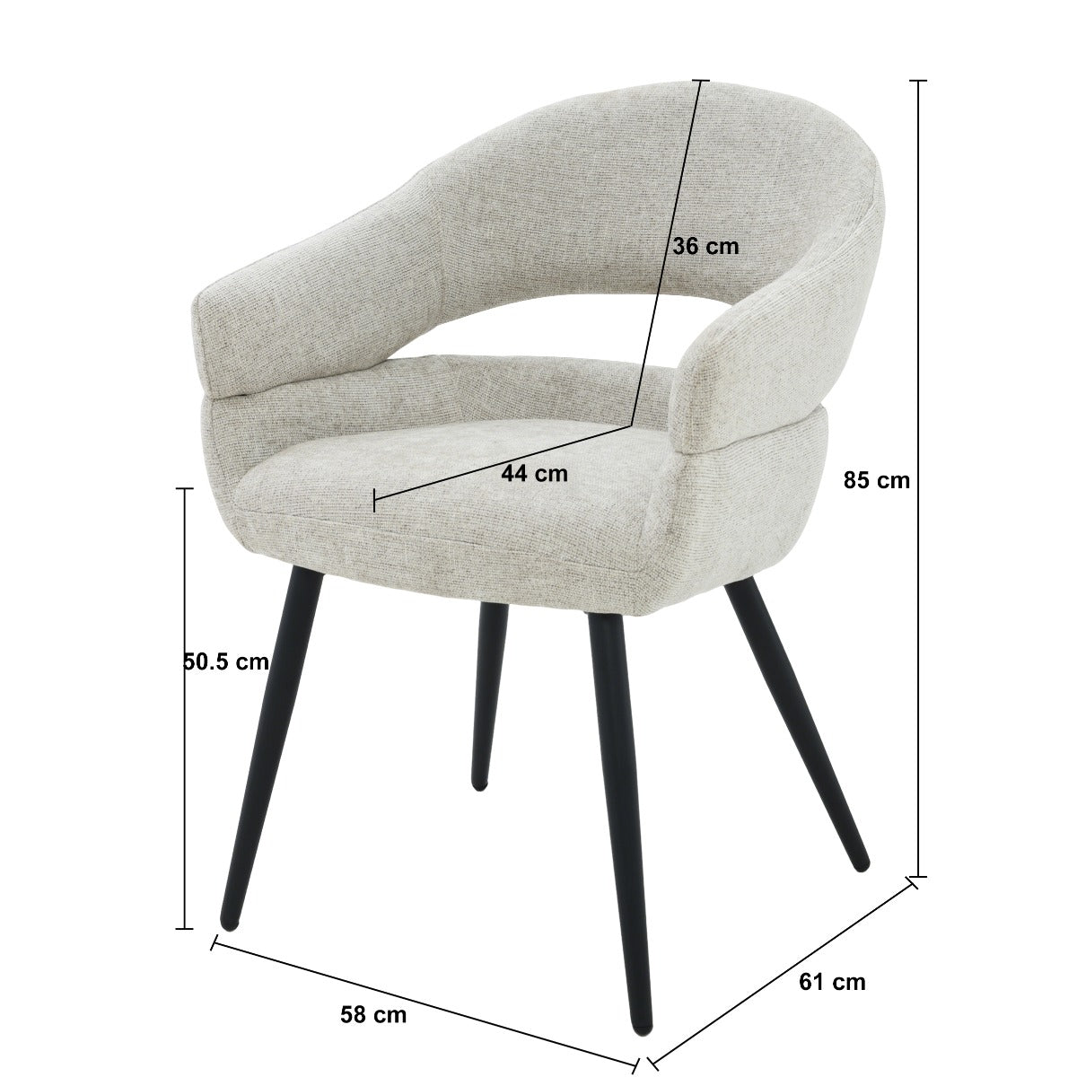 Eetkamerstoel Megan Toffee - depauwwonen