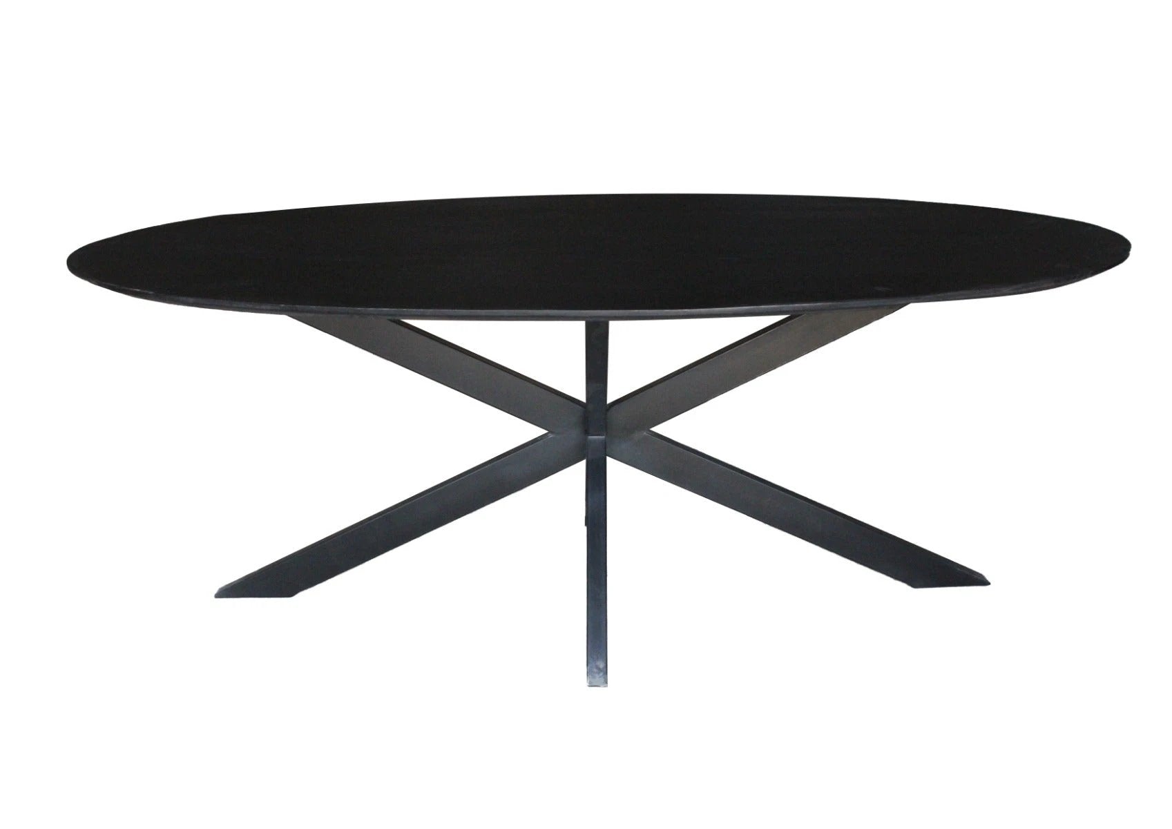 Eettafel Oslo Zwart Ovaal 210 cm by Livingfurn
