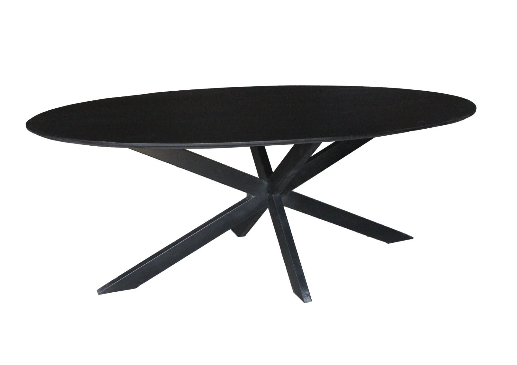 Eettafel Oslo Zwart Ovaal 210 cm by Livingfurn