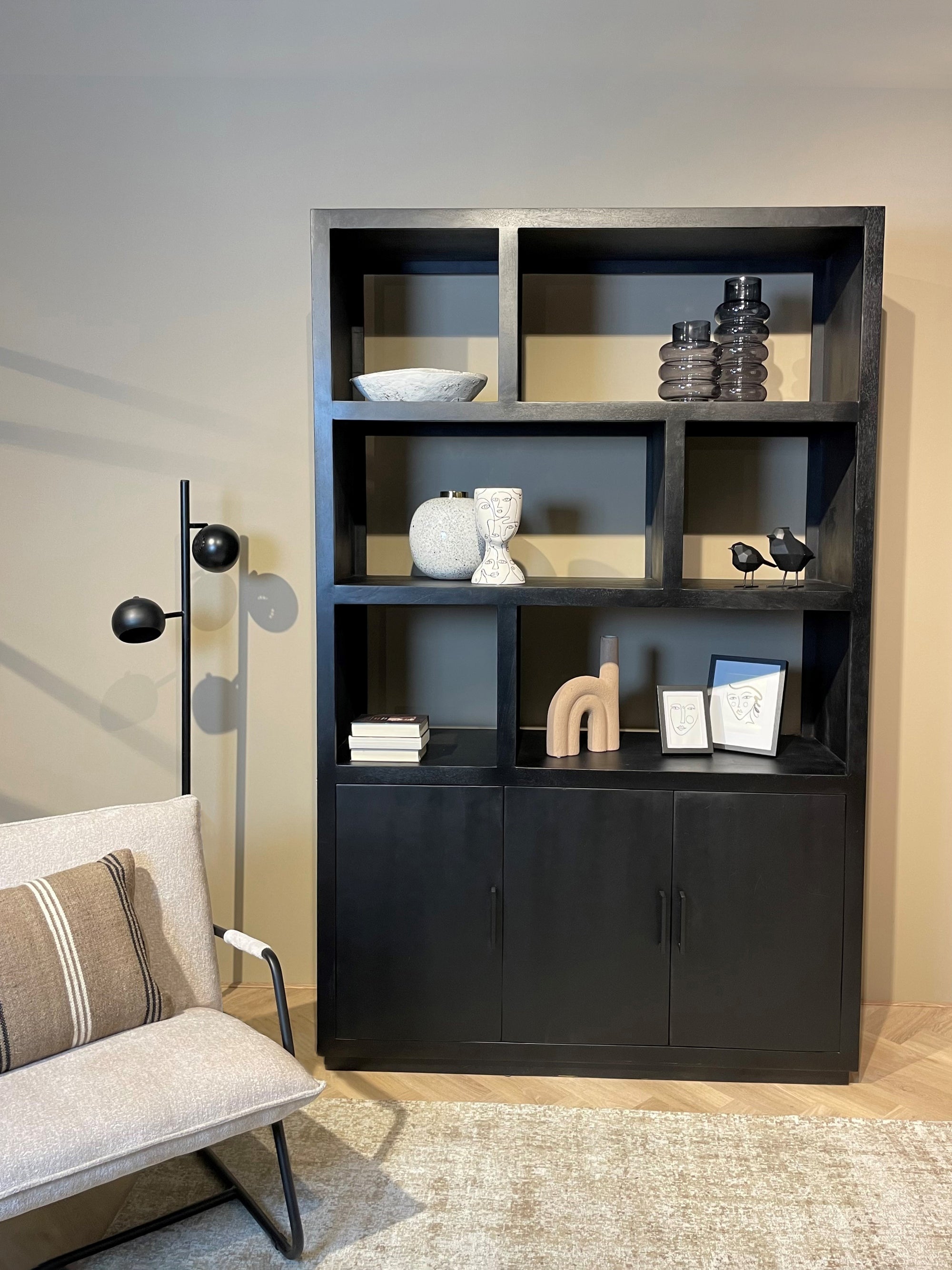 Kast Jaxx Zwart 145cm - depauwwonen