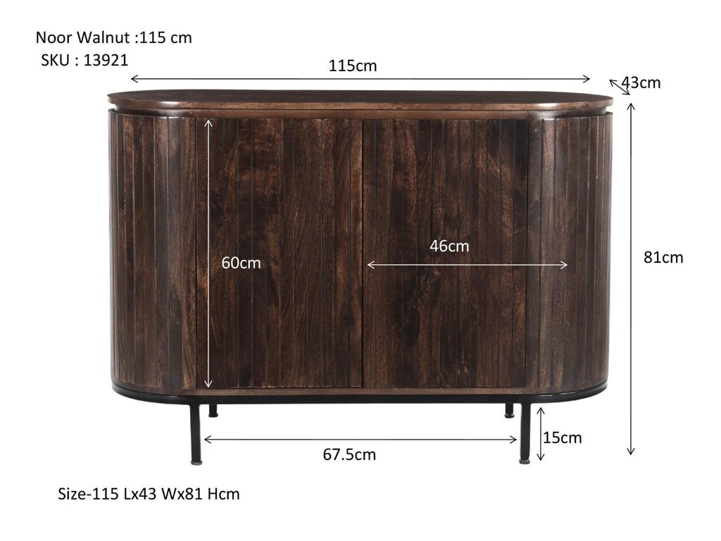 Dressoir Noor Walnut 115cm by Livingfurn