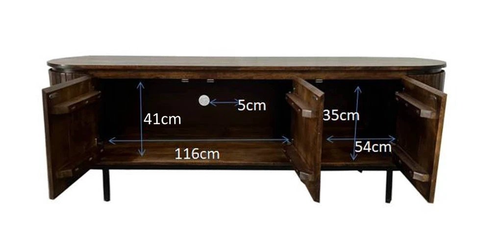TV meubel Noor Walnut 170cm by Livingfurn
