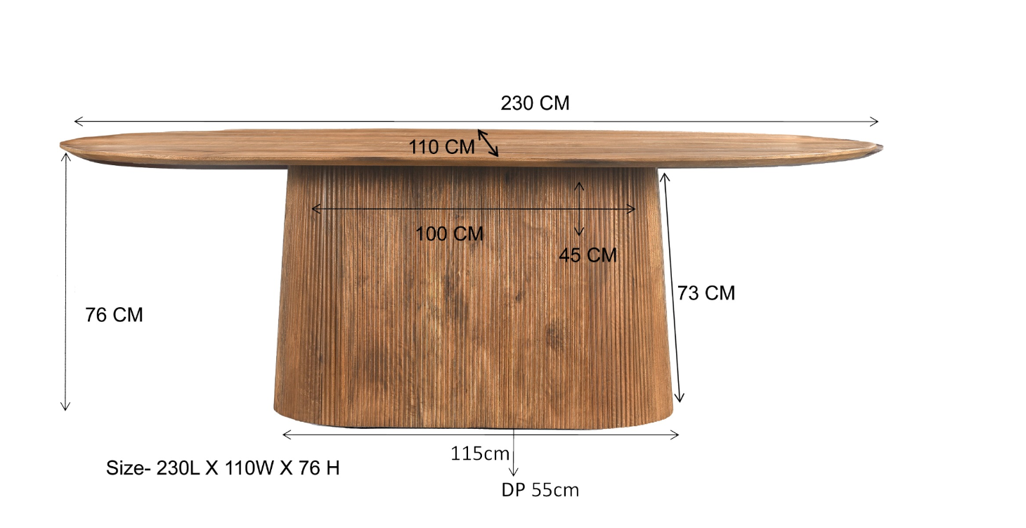 Eetafel Salvator 230cm by Livingfurn