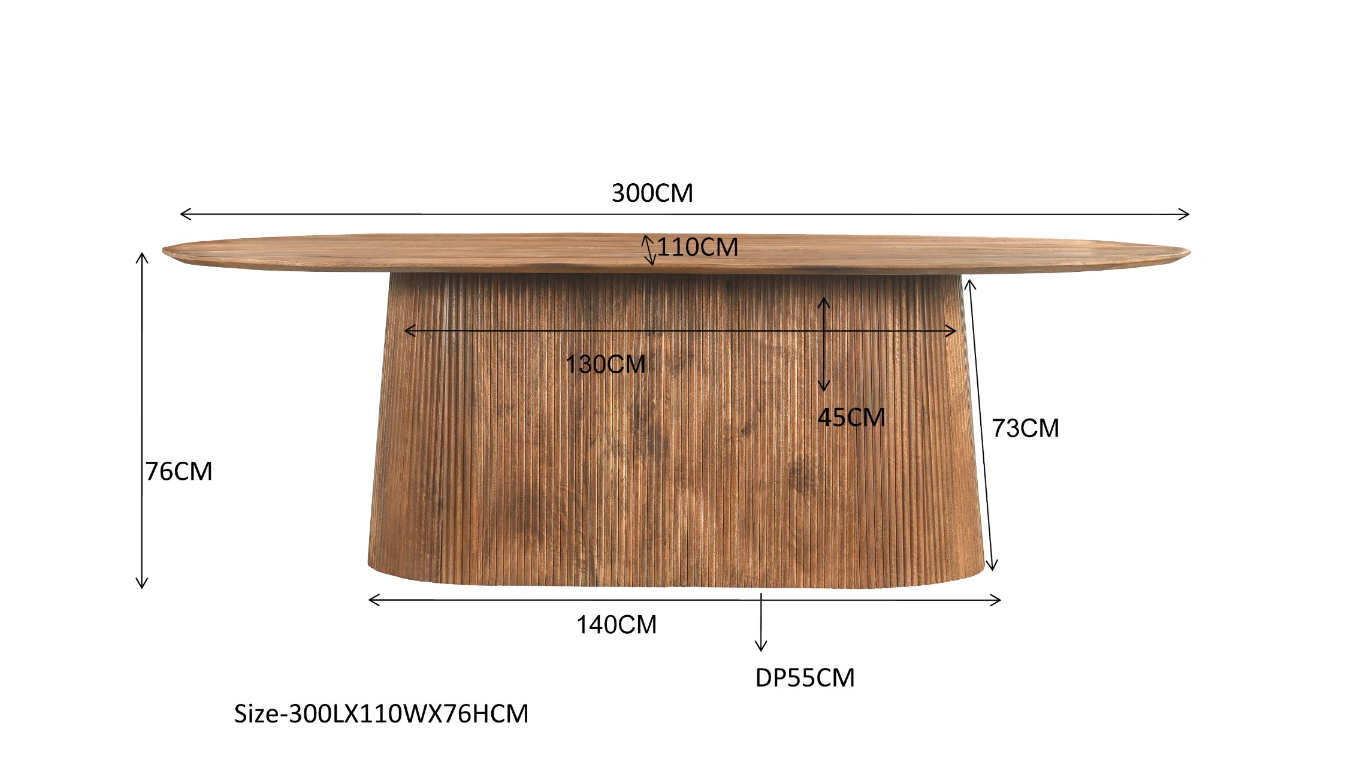 Eettafel Salvator 300cm by Livingfurn