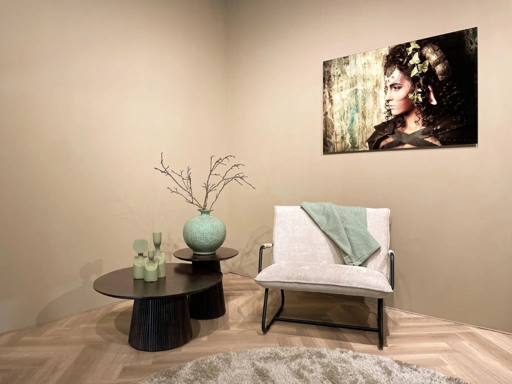 Eettafel Salvator Walnut 80cm by Livingfurn