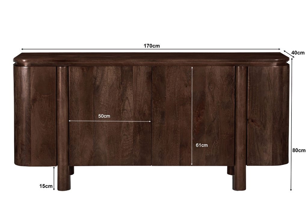 Dressoir Salano Bruin 170 cm by Livingfurn
