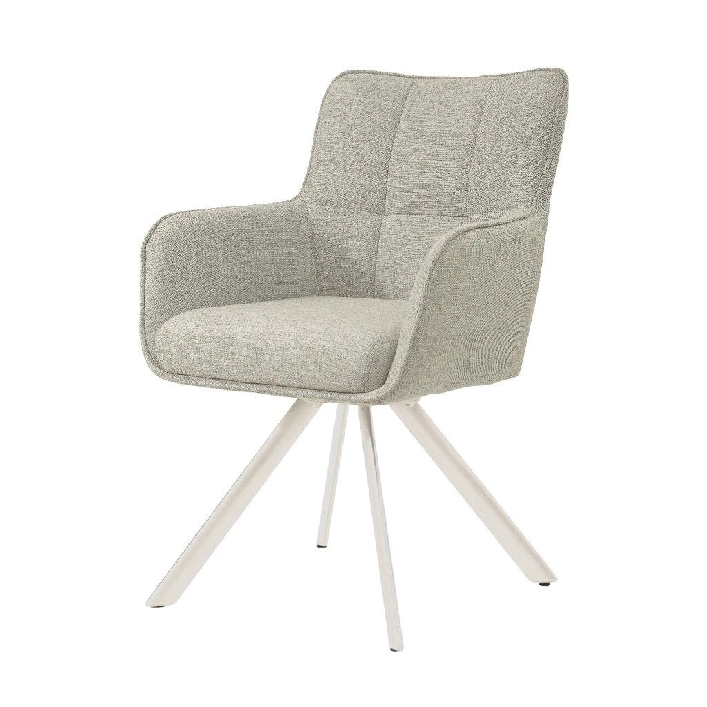 Eetkamerstoel Tori Zand Naturel (set van 2) by Livingfurn