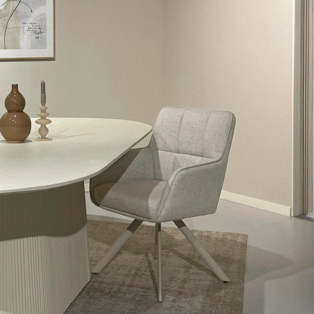 Eetkamerstoel Tori Zand Naturel (set van 2) by Livingfurn