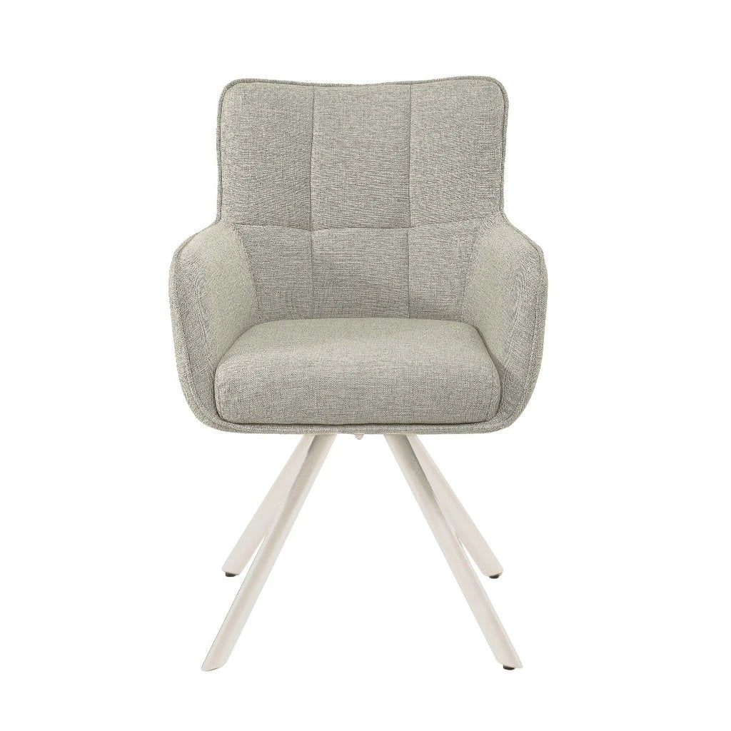 Eetkamerstoel Tori Zand Naturel (set van 2) by Livingfurn