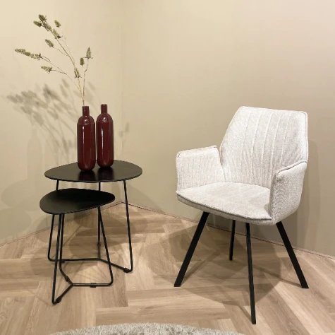 Eetkamerstoel Louise Beige by Livingfurn