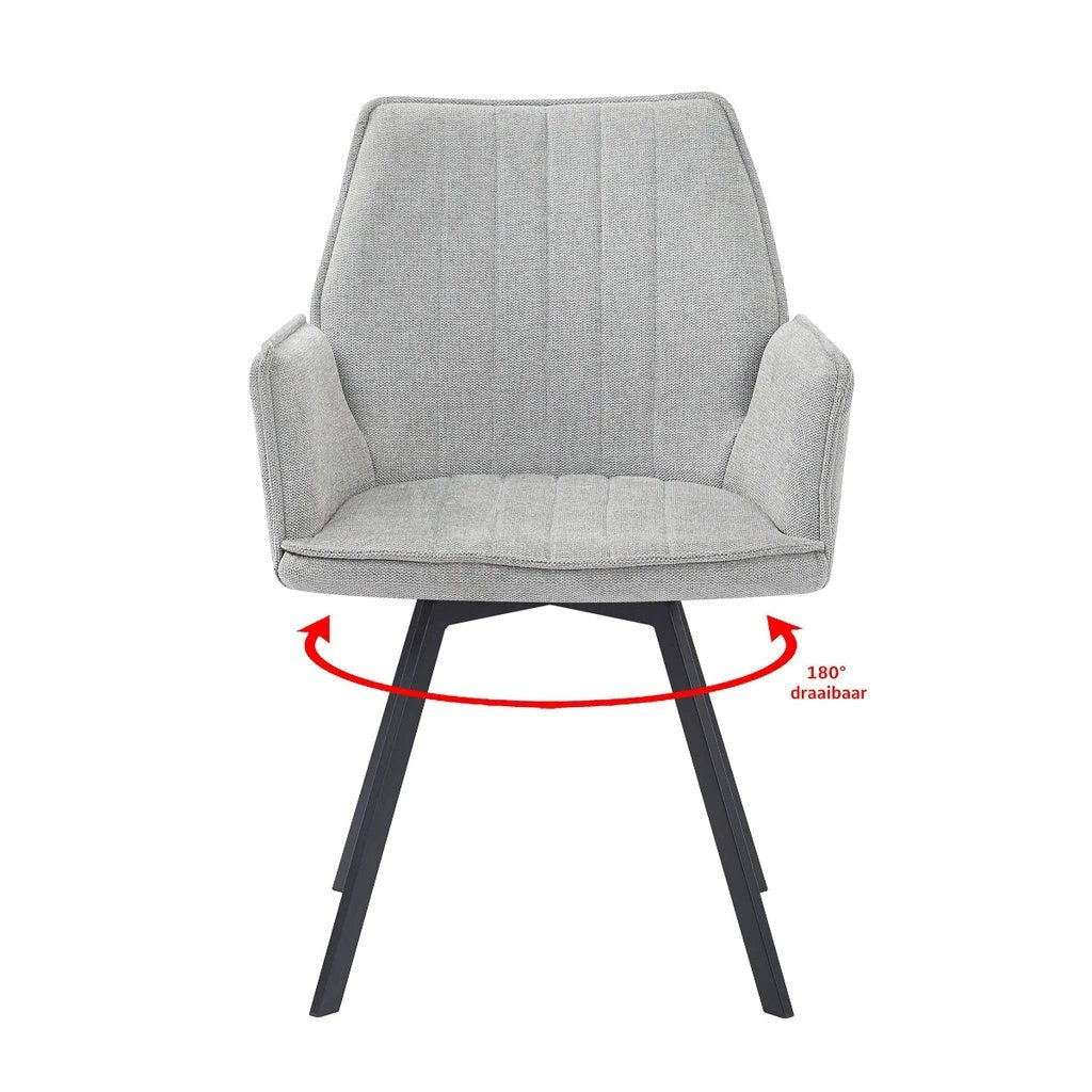 Eetkamerstoel Louise Grey by Livingfurn
