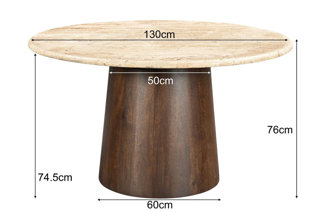 Eettafel Valentino Round 130cm by Livingfurn