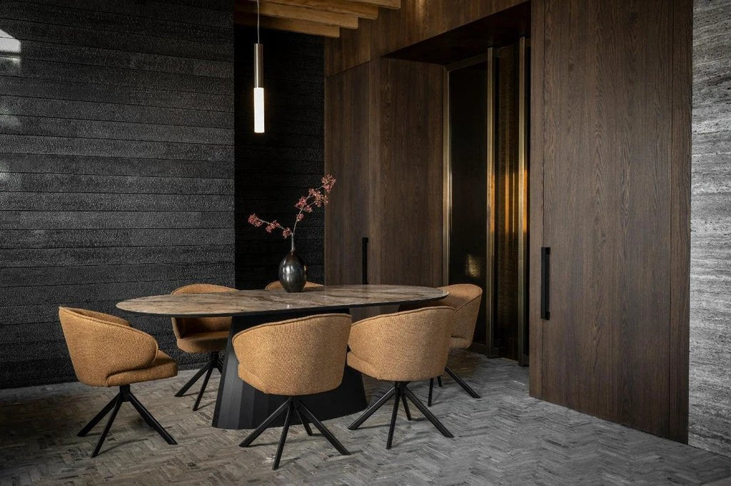 Eetkamerstoel Seoul 360 Draai | Tyler Cream by Moods Collection