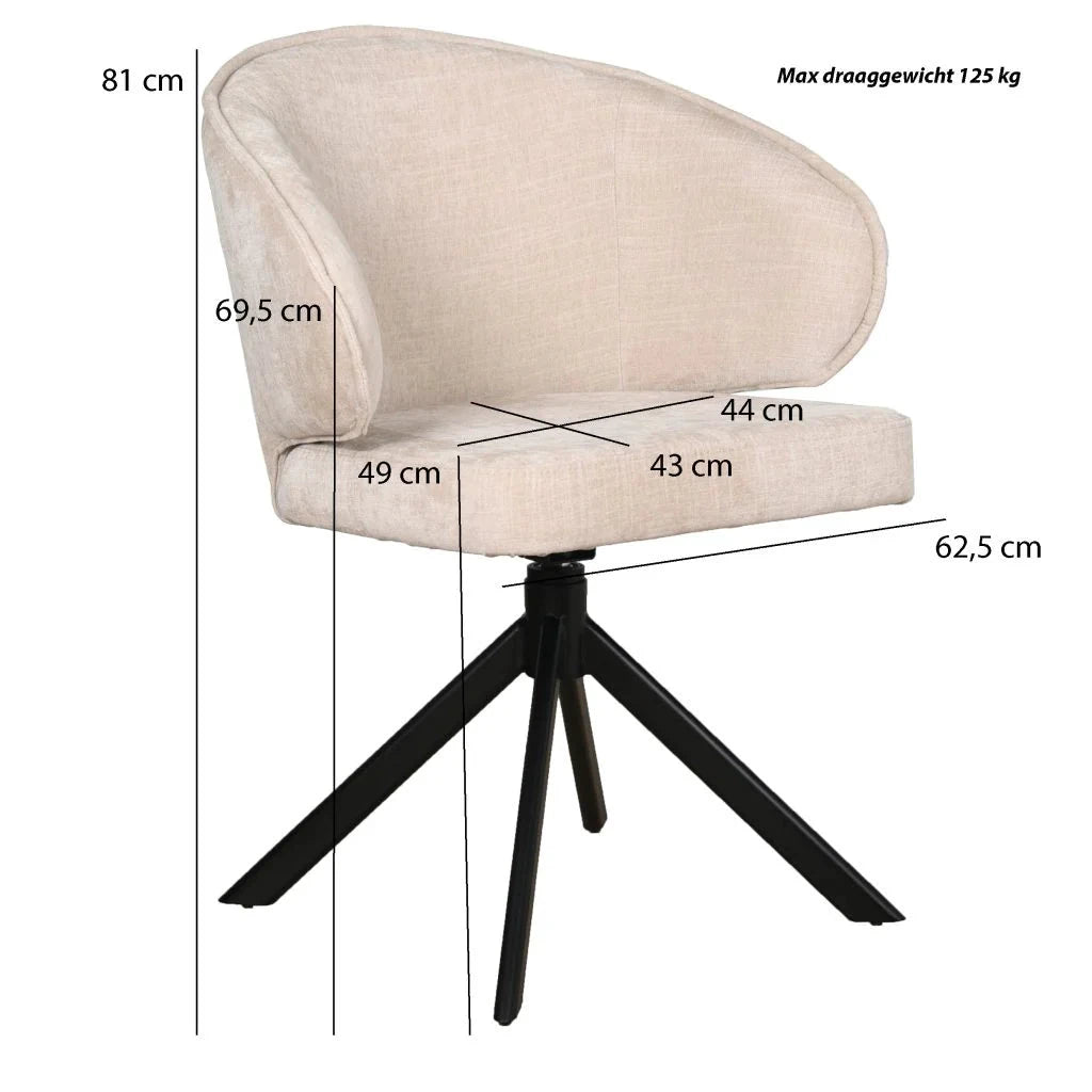 Eetkamerstoel Seoul | op maat vanaf €229 by Moods Collection