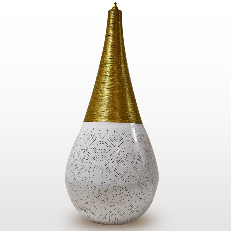 Vloerlamp Alisha wit/goud XL by Orientaals