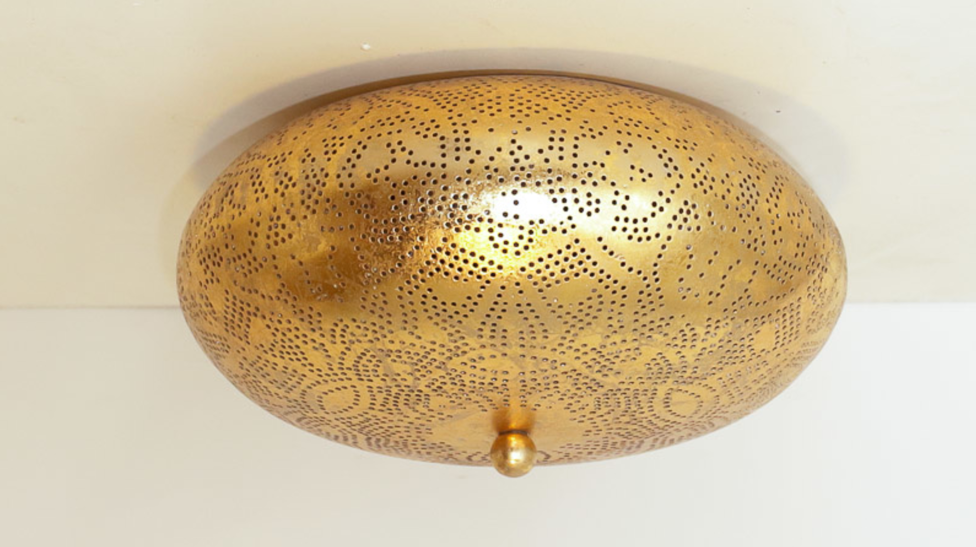 Plafondlamp Ameera Vintage Goud in 3 maten - depauwwonen