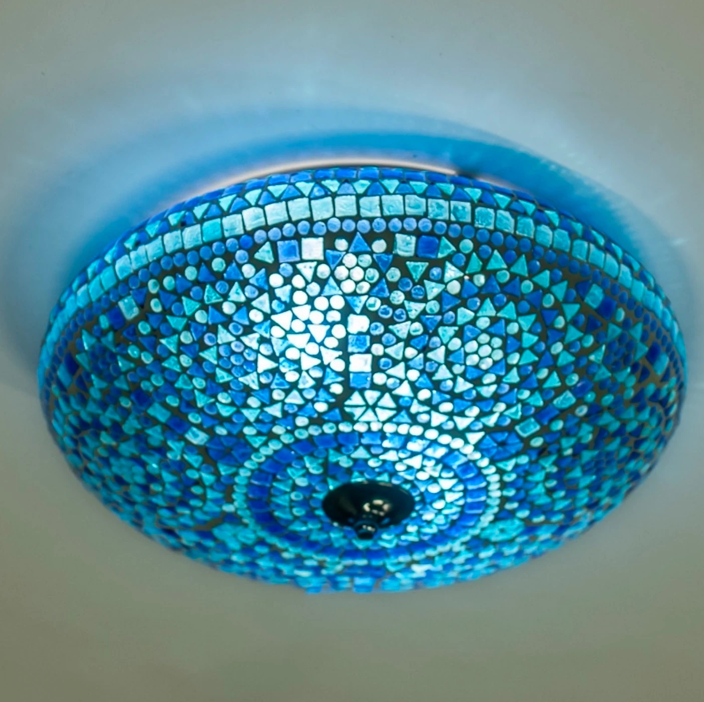 Plafonniere Cantara blauw in 3 maten by Orientaals