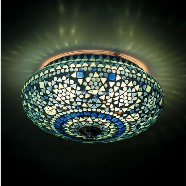 Plafonniere Cantara blauw in 3 maten by Orientaals