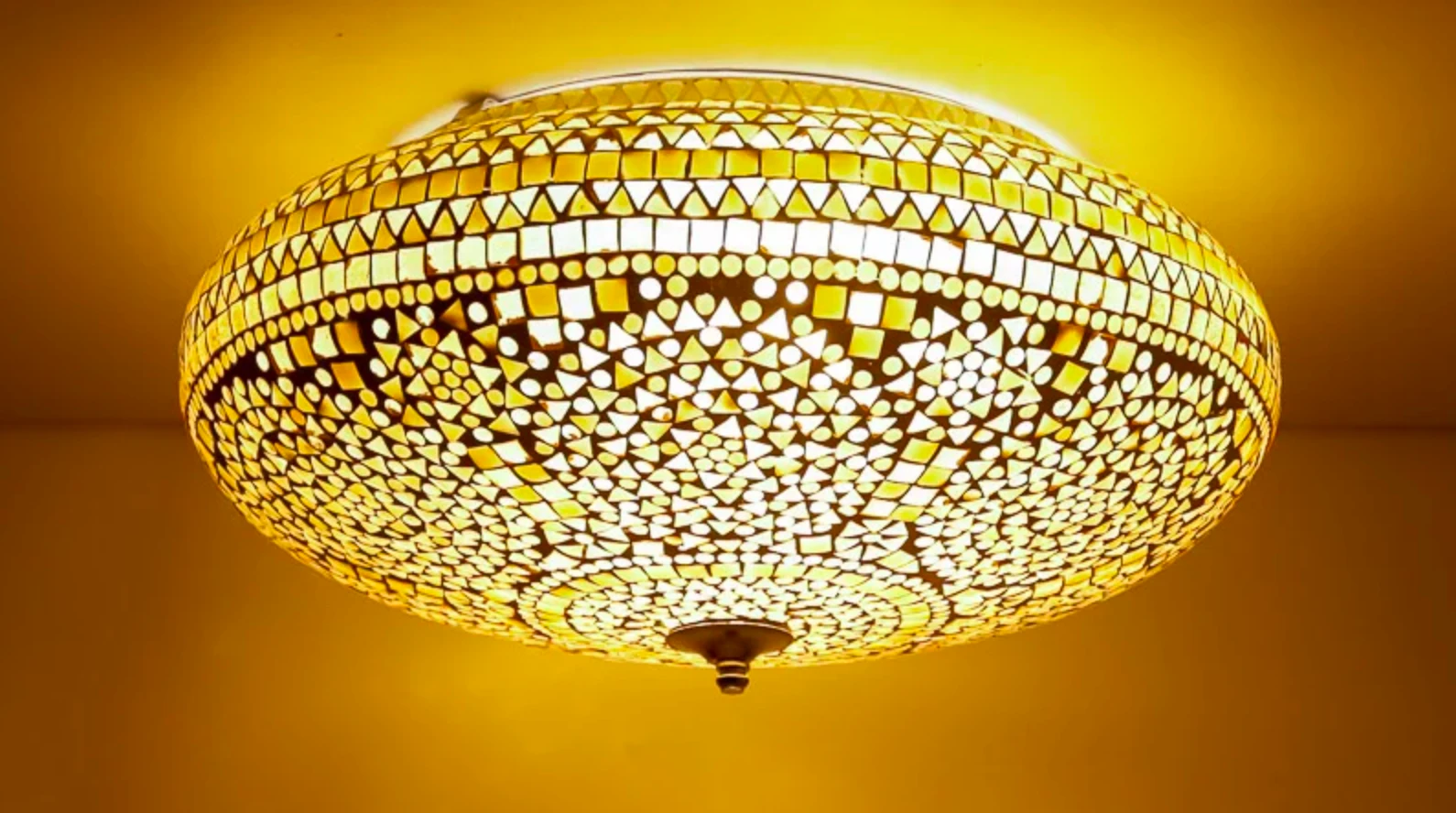 Plafonniere Cantara bruin-beige in 3 maten by Orientaals