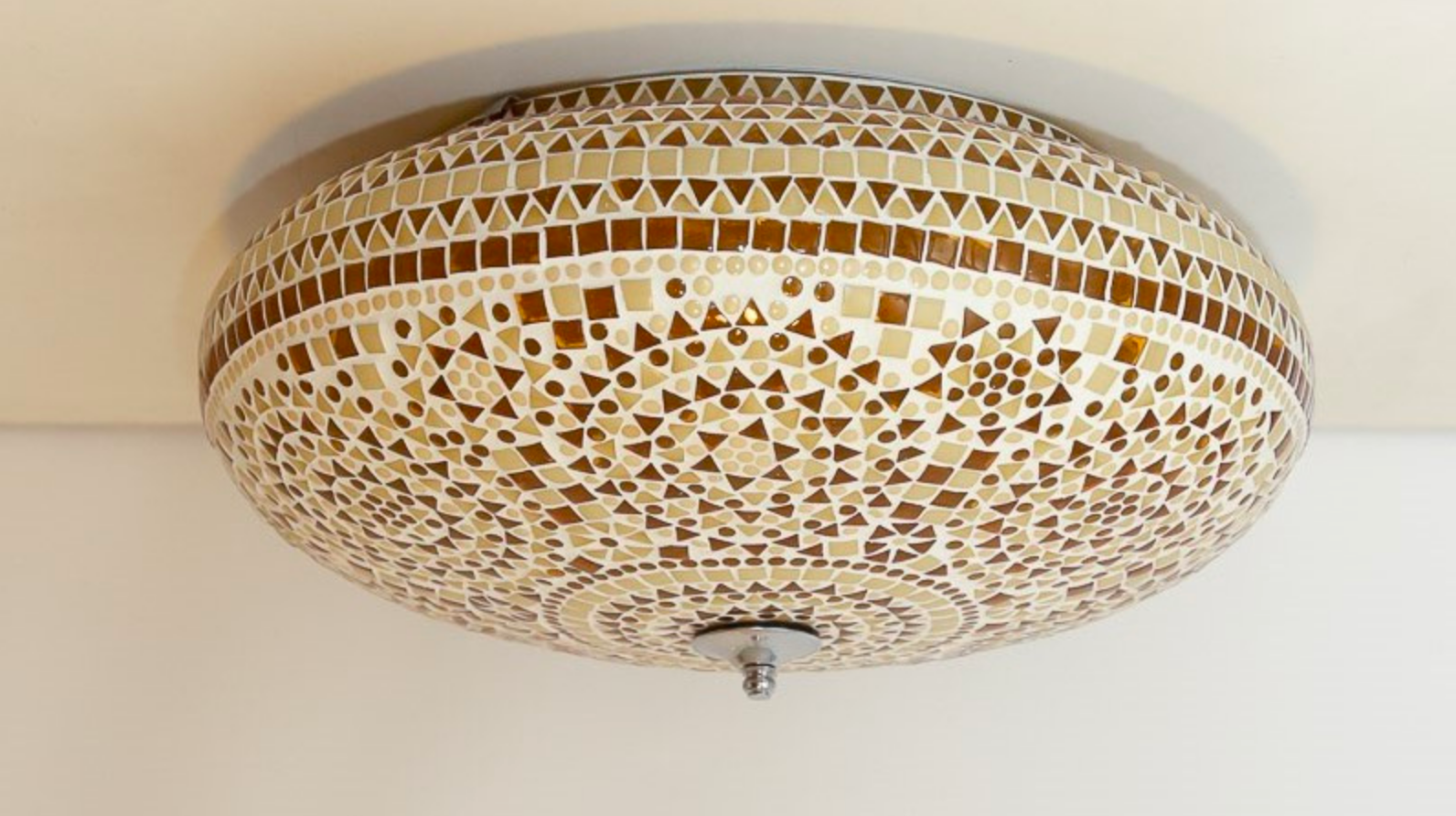 Plafonniere Cantara bruin-beige in 3 maten - depauwwonen