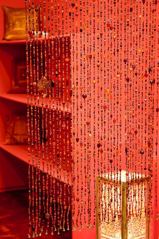 Gordijn Aneesha rood/oranje 90 x 200cm - depauwwonen