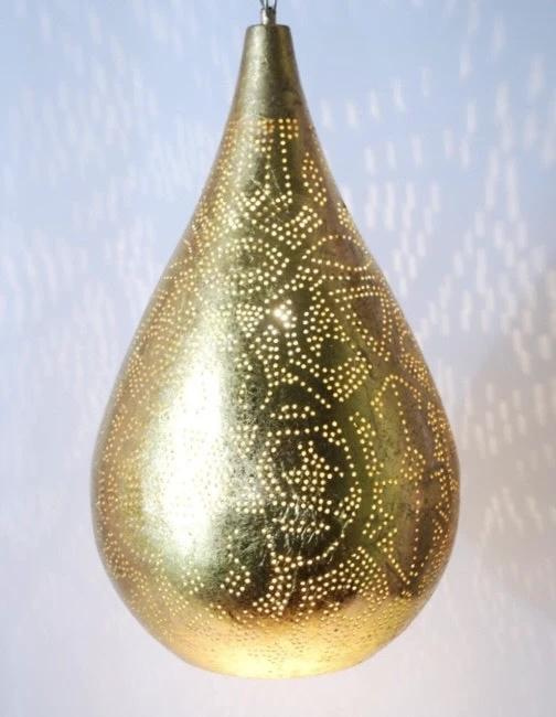 Hanglamp Ameera goud druppel by Orientaals