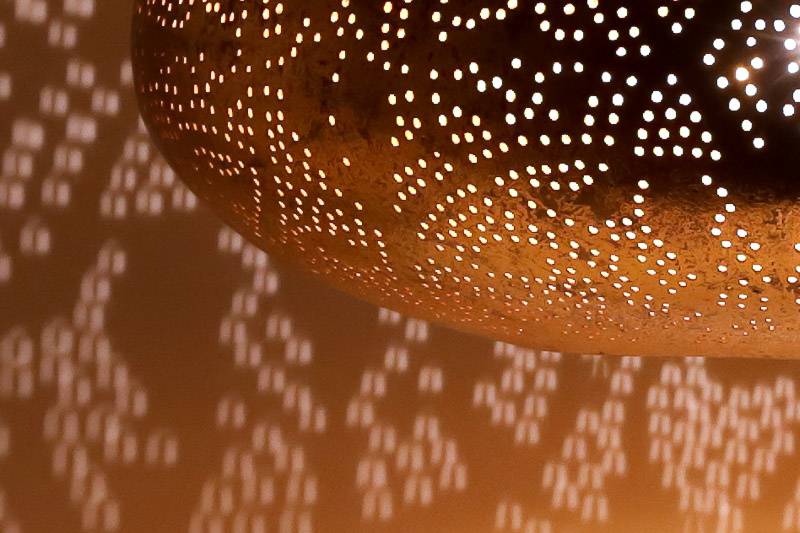 Hanglamp Ameera goud elipse - depauwwonen