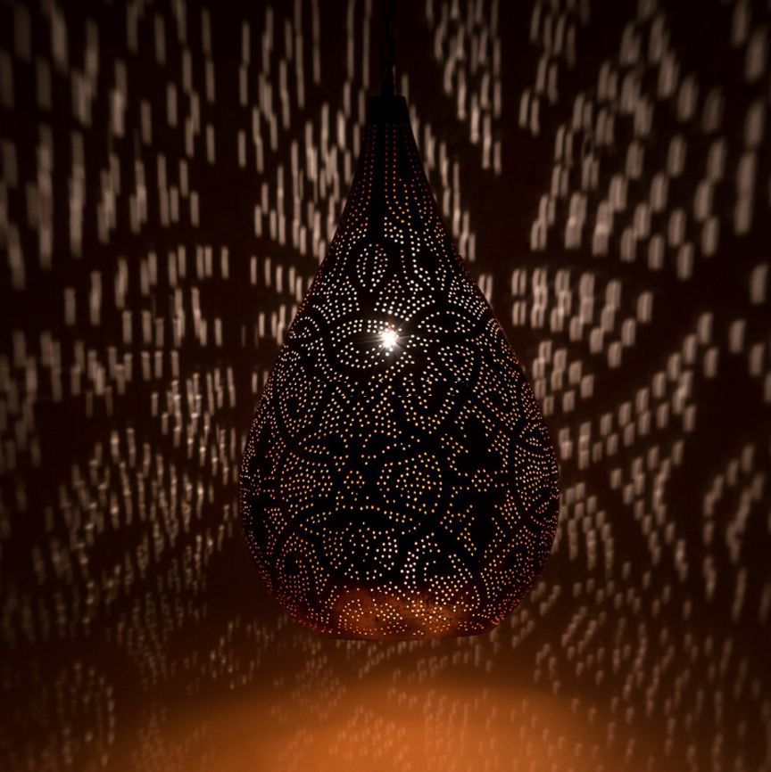 Hanglamp Ameera koper druppel - depauwwonen