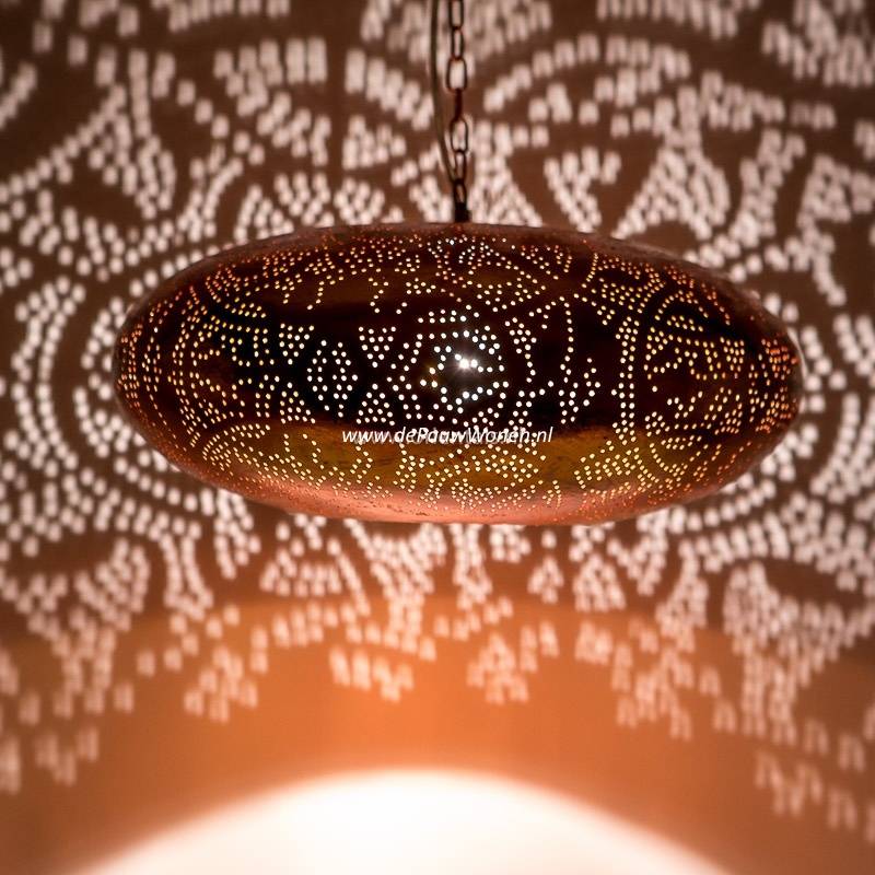 Hanglamp Ameera koper elipse - depauwwonen