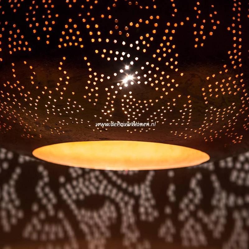 Hanglamp Ameera koper elipse by Orientaals