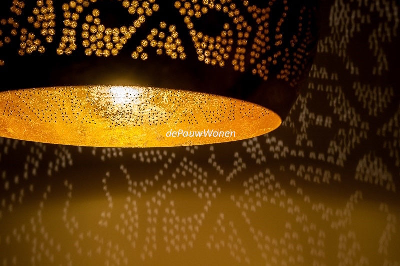 Hanglamp Ameera goud bol - in 2 diameters - depauwwonen