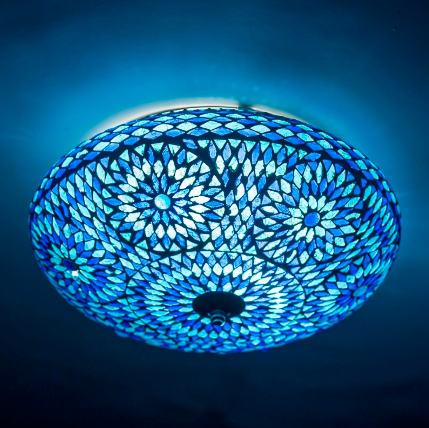 Plafonniere Roya blauw in 2 maten - depauwwonen