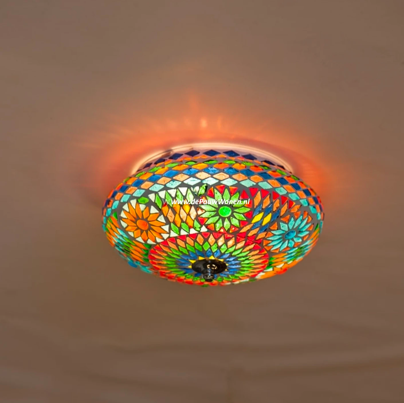 Plafonniere Roya multi colour in 3 maten by Orientaals