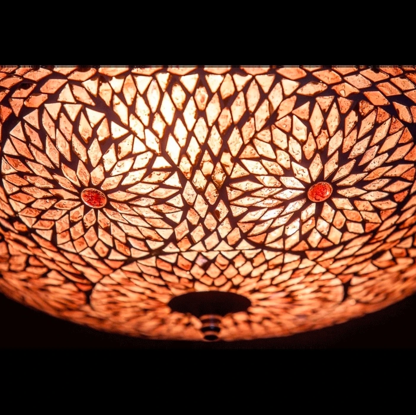 Plafonniere Roya paars in 2 maten by Orientaals