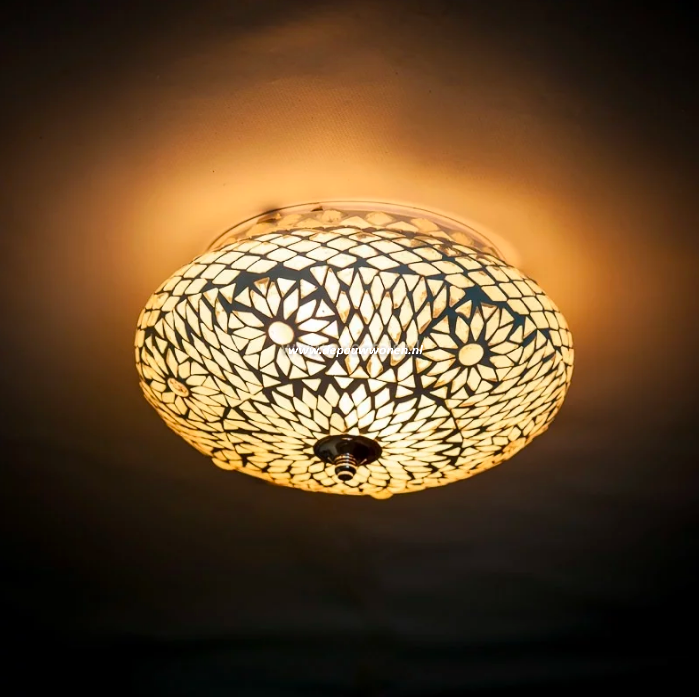 Plafonniere Roya transparant in 3 maten - depauwwonen